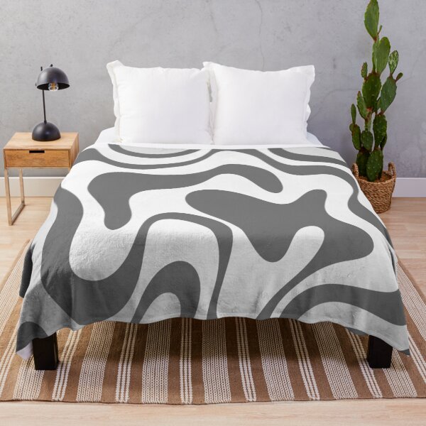 Artikelvorschau, Retro Fluid Swirls: Minimalist Abstract Waves Design entworfen und verkauft von Timegraf.