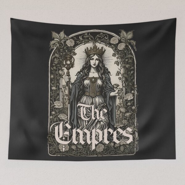 Item preview, The Empress Tarot Card Vintage Divine Feminine Witchy Alt Clothing Goth designed and sold by Printicato.