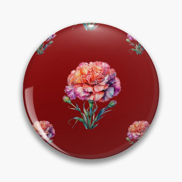 Item preview, January Carnation Birth Flower Winter Joy: A vibrant pattern featuring carnations of all colors, celebrating the arrival of January with joyful blooms. designed and sold by Grang Art Artistic Designs.