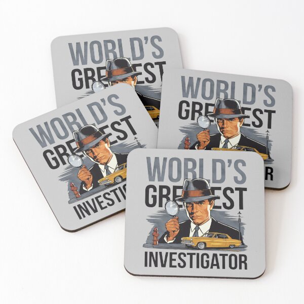 Item preview, Worlds greatest investigator, retro style designed and sold by Darkifun.