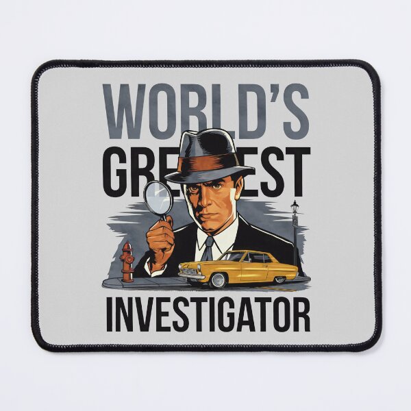 Item preview, Worlds greatest investigator, retro style designed and sold by Darkifun.