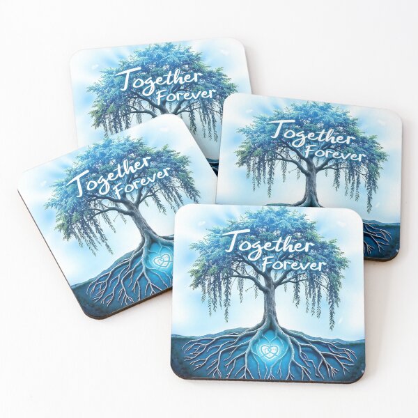 Item preview, Digitally Illustrated Tree with Glowing Roots and Heart Shapes designed and sold by Creative88Art.