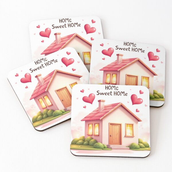 Item preview, Cartoon Style House with Red Roof and Playful Text Design designed and sold by Creative88Art.