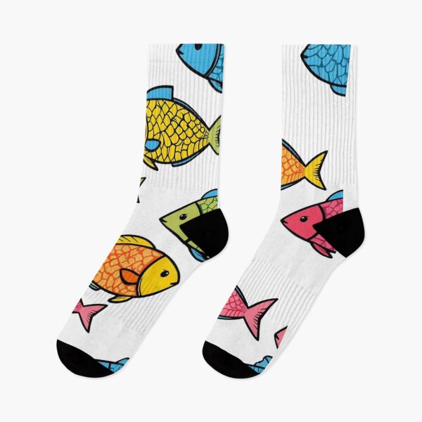 Item preview, Colorful Cute Ocean Fish Cartoon Marine Life Fan designed and sold by Kia Blaze.