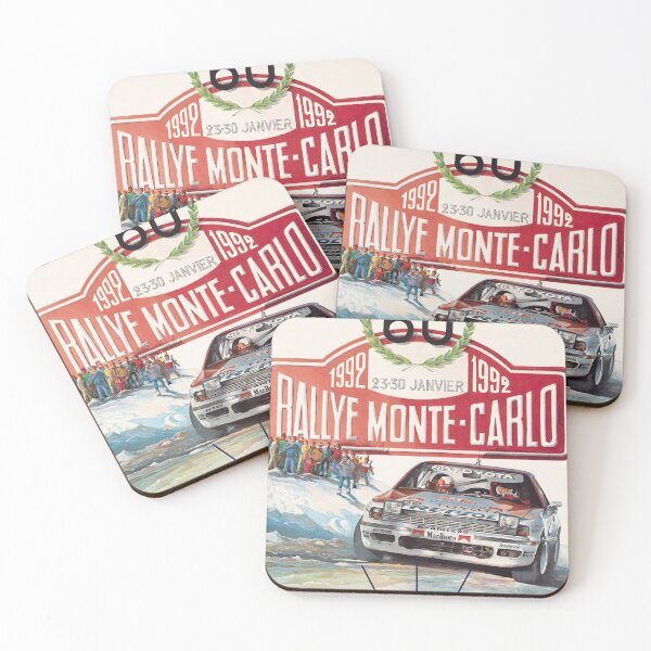 Item preview, Monte Carlo Rally 1992 – Classic WRC Rally Poster, Vintage Motorsport Art, Historic Winter Rally Racing Design designed and sold by Road To Track.