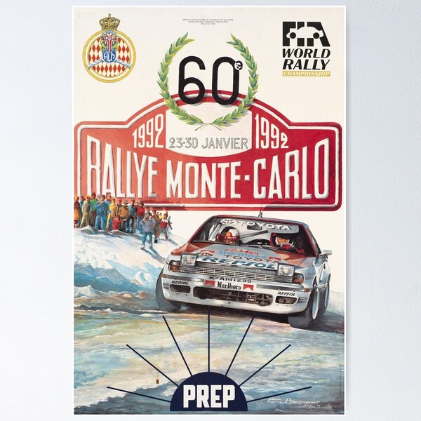Affiche Poster Rallye Monte Carlo 2000 - WRC - Sport Auto - Collection