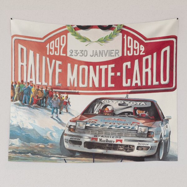 Item preview, Monte Carlo Rally 1992 – Classic WRC Rally Poster, Vintage Motorsport Art, Historic Winter Rally Racing Design designed and sold by Road To Track.