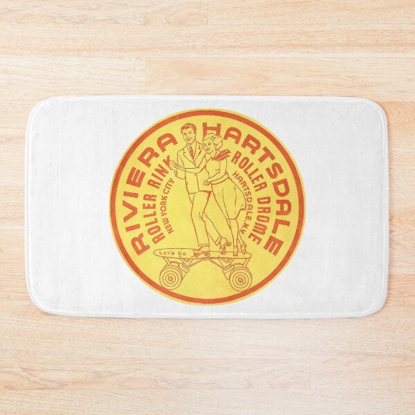 Item preview, Riviera Roller Rink New York City Hartsdale Roller Drome Hartsdale New York Roller Skating Rink Sticker Decal Label Design 2 designed and sold by tislord.