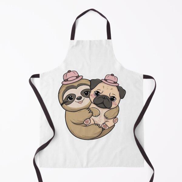 Item preview, Cute Sloth and Pug Friendship for Valentines Day designed and sold by Laugh-Lines.