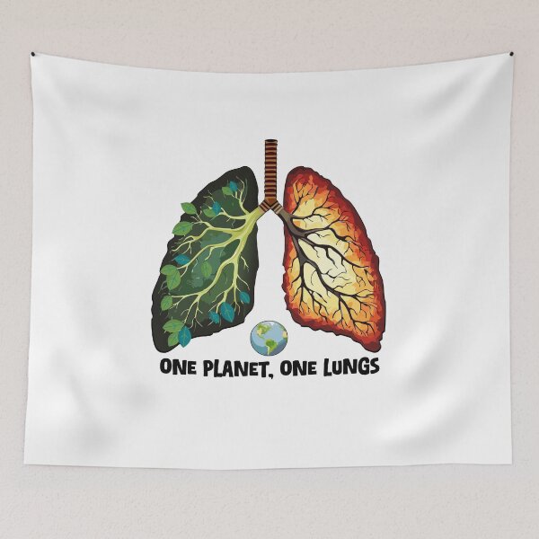 Item preview, Lungs of the Amazon: One Side Burns, the Other Breathes designed and sold by CreaTahiti.
