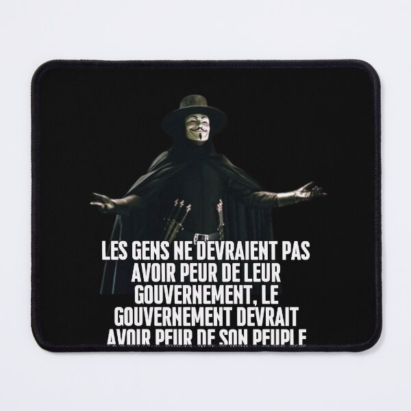Item preview, "Le genes ne devraient pas avoir peur de leur gouvernemen, le gouvernement devrait avoir peur de son peuple" designed and sold by PatronesKawai.