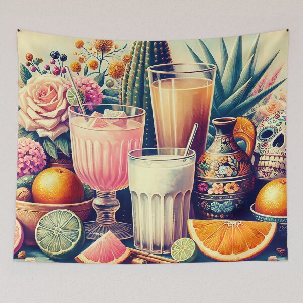 Item preview, Aguas Frescas Watercolor, Mexican Drink Illustration designed and sold by dulceguavashop.