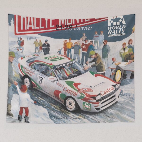 Item preview, Monte Carlo Rally 1993 – Classic WRC Rally Poster, Vintage Motorsport Art, Historic Winter Rally Design designed and sold by Road To Track.