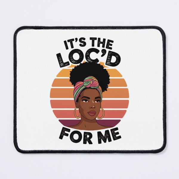 Item preview, Loc'd Hair Black Queen Afro Woman Melanin Girl Art designed and sold by Print_Fuse.