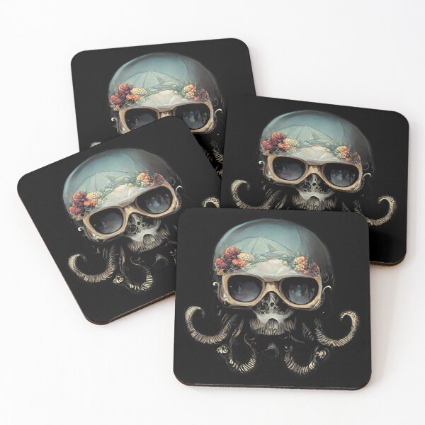 Item preview, OCTOPUS SKULL RIDER, DARK ART designed and sold by FelkMariShop.