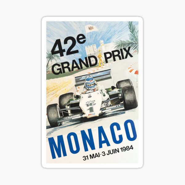 Aperçu de l'œuvre Grand Prix de Monaco 1984 créée et vendue par Road To Track.