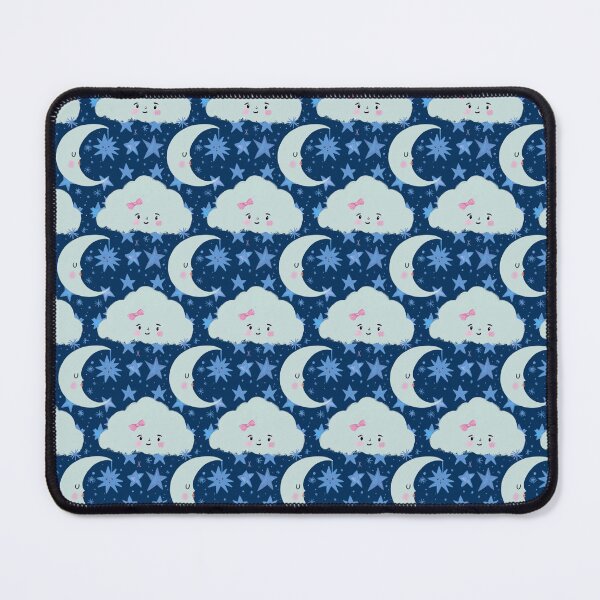 Item preview, Celestial Dreams: Kawaii blue Moon & Stars Night Sky Pattern illustrator Jemma Jamie SKidmore designed and sold by Jemma Jamie Skidmore.