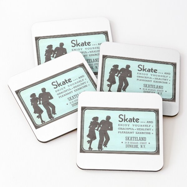 Item preview, Skateland Dunkirk New York Roller Skating Rink Sticker Decal Label designed and sold by tislord.