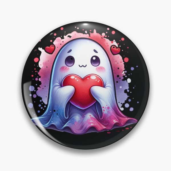 Item preview, Cozy Valentines Ghost, cute spooky Ghost Valentine designed and sold by Truck Stop One.