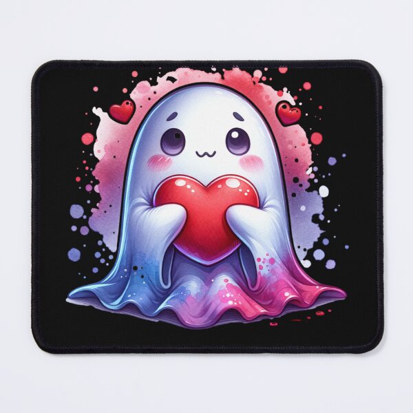 Item preview, Cozy Valentines Ghost, cute spooky Ghost Valentine designed and sold by Truck Stop One.