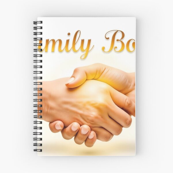 Item preview, Two Hands in a Firm Handshake with 'Family Bond' in Golden Script designed and sold by Creative88Art.