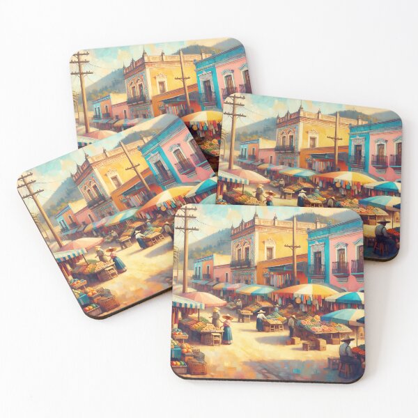 Item preview, Traditional Mexican Market Illustration designed and sold by dulceguavashop.