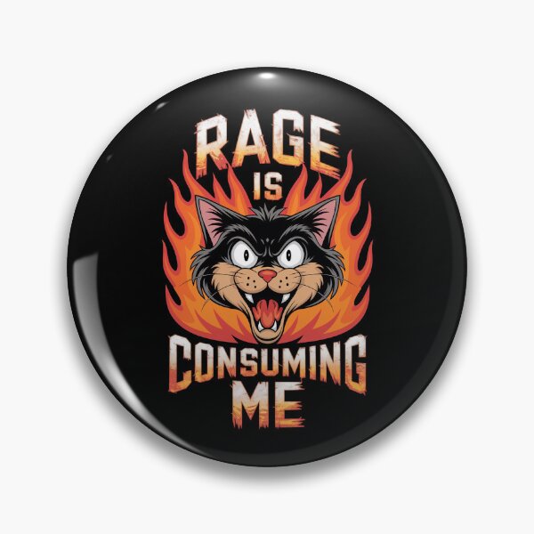 Item preview, Rage Is Consuming Me Cat designed and sold by Redgiant87x.