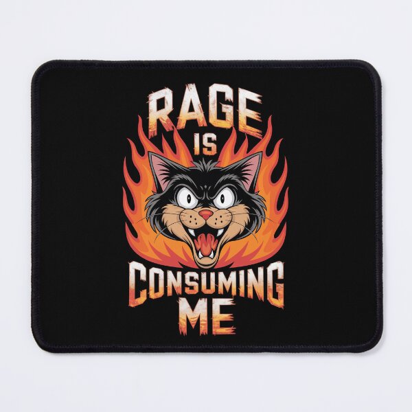 Item preview, Rage Is Consuming Me Cat designed and sold by Redgiant87x.