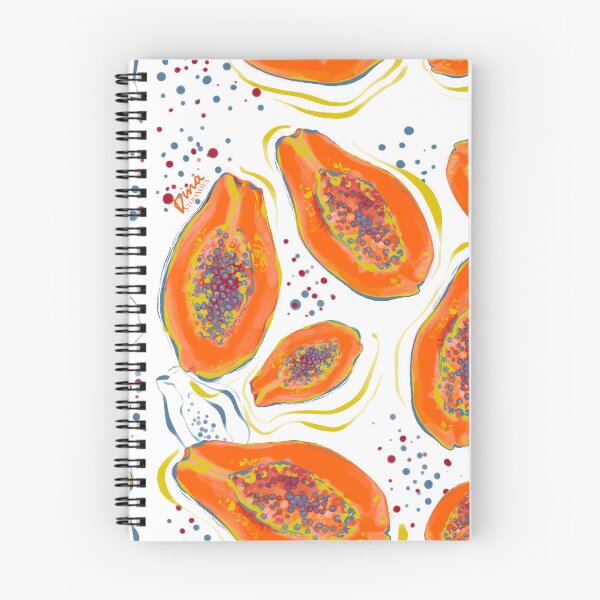 Item preview, Vibrant Papaya Pattern – Tropical and Juicy Summer Artwork designed and sold by Dina Stoianova.