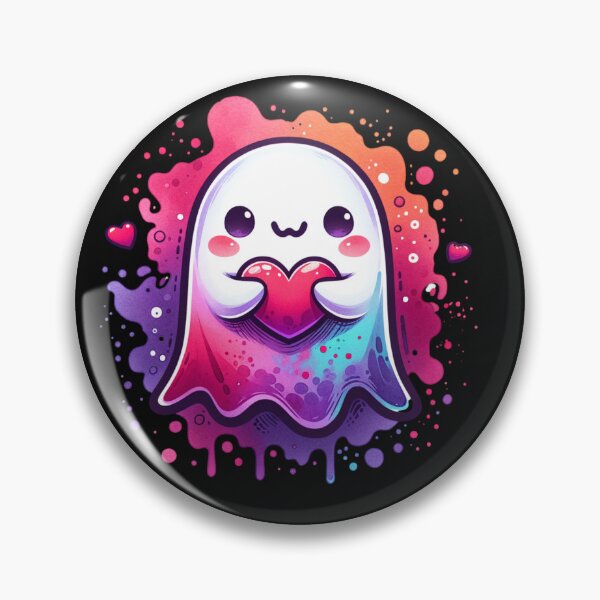 Item preview, Cozy Valentines Ghost, cute spooky Ghost Valentine designed and sold by Truck Stop One.