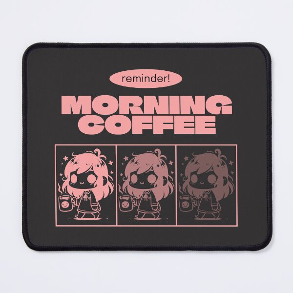 Item preview, Morning coffee, reminder, PINK designed and sold by Alma-design-art.