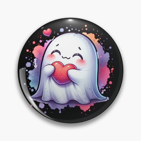 Item preview, Cozy Valentines Ghost, cute spooky Ghost Valentine designed and sold by Truck Stop One.