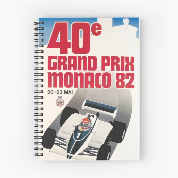 Item preview, Monaco Grand Prix 1982 - Vintage Formula 1 Poster, Classic F1 Racing Art, Historic Monte Carlo Race Design designed and sold by Road To Track.