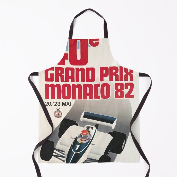 Item preview, Monaco Grand Prix 1982 - Vintage Formula 1 Poster, Classic F1 Racing Art, Historic Monte Carlo Race Design designed and sold by Road To Track.