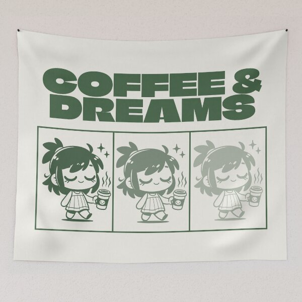 Item preview, Coffee and dreams, good vibes designed and sold by Alma-design-art.