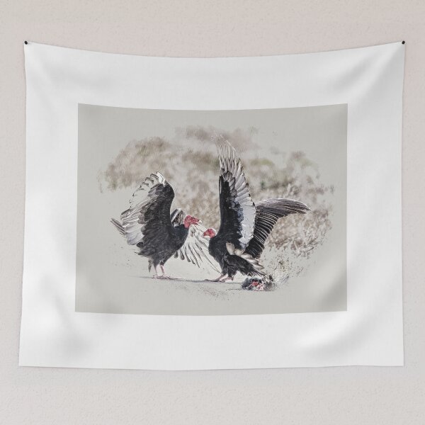 Item preview, Turkey Vultures Discussing Who Eats First designed and sold by CarolM.