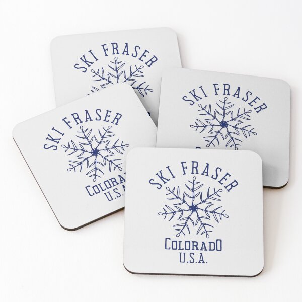 Aperçu de l'œuvre Flocon de neige "brodé" Fraser Colorado U.S.A. - Marine créée et vendue par TimelessLocales.