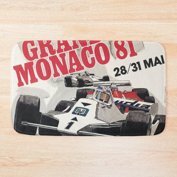 Item preview, Monaco Grand Prix 1981 – Vintage Formula 1 Poster, Classic F1 Racing, Historic Monte Carlo Motorsport Art designed and sold by Road To Track.