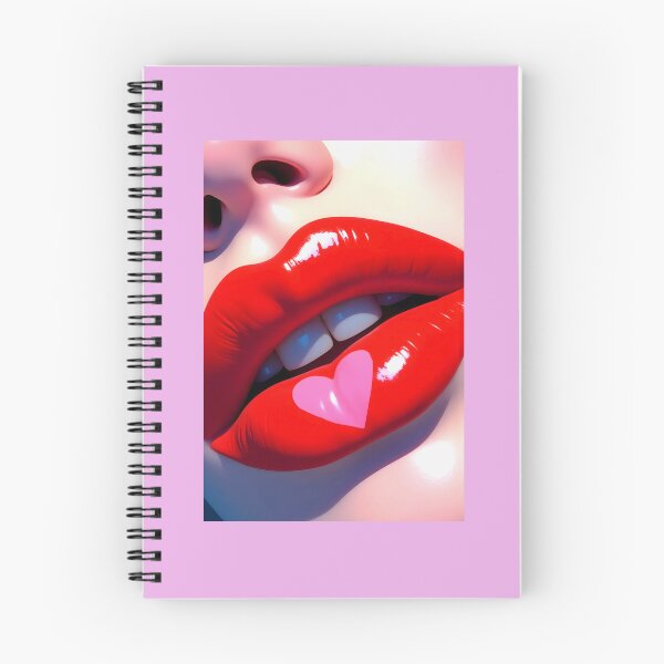 Item preview, Valentines' Day Romantic Red Lips Pink Heart Graphic Art Beauty designed and sold by Arts4U.