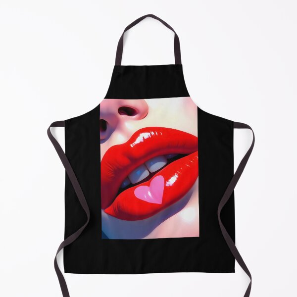 Item preview, Valentines' Day Romantic Red Lips Pink Heart Graphic Art Beauty designed and sold by Arts4U.
