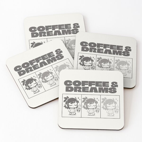 Item preview, Coffee & Dreams, good vibes, gray designed and sold by Alma-design-art.