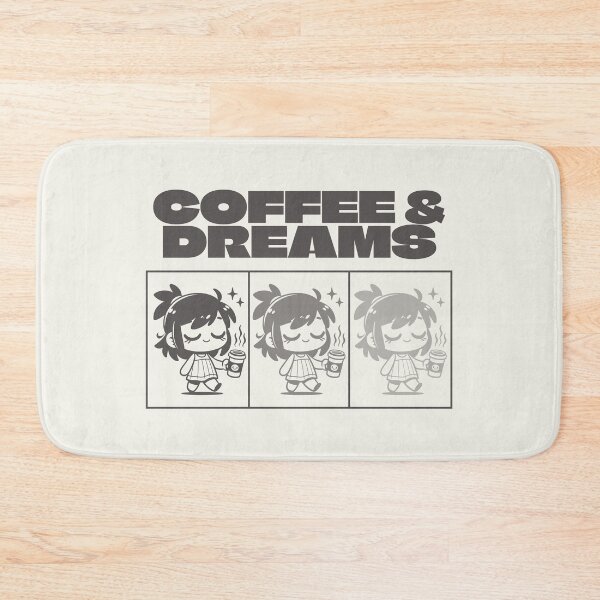 Item preview, Coffee & Dreams, good vibes, gray designed and sold by Alma-design-art.
