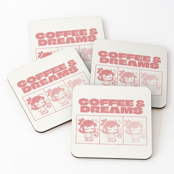 Item preview, Coffee & Dreams, good vibes, Pink designed and sold by Alma-design-art.