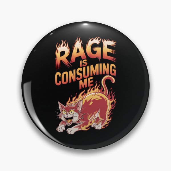 Item preview, Rage Is Consuming Me Cat designed and sold by Redgiant87x.
