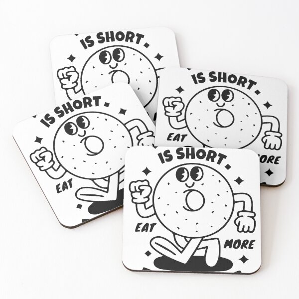Item preview, Life Is Short Eat More Donuts Retro Design designed and sold by -DEEWOLF-.