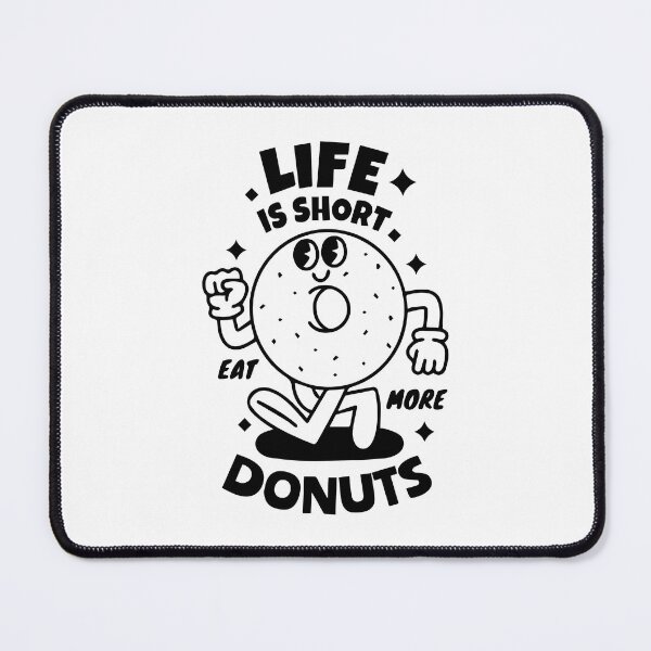 Item preview, Life Is Short Eat More Donuts Retro Design designed and sold by -DEEWOLF-.