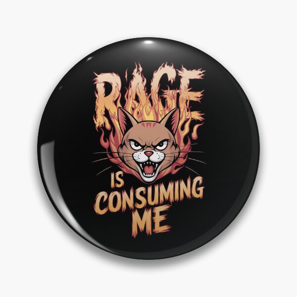 Item preview, Rage Is Consuming Me Cat designed and sold by Redgiant87x.