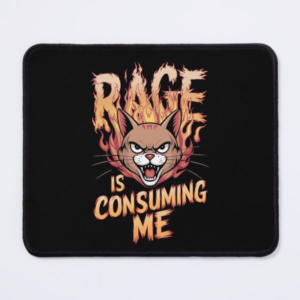 Item preview, Rage Is Consuming Me Cat designed and sold by Redgiant87x.
