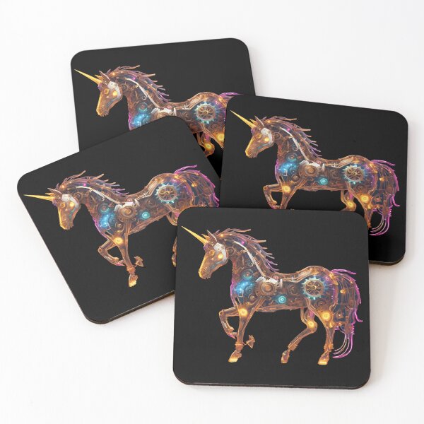 Item preview, The unicorn is Cybernetic, Mechanical, Steampunk. designed and sold by Ant Category.