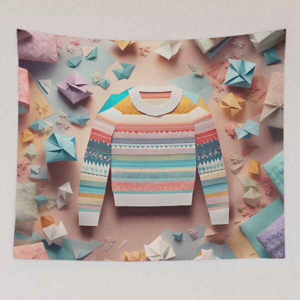 Item preview, Origami Art - Timeless Warmth: The Fairisle Jumper designed and sold by ArtfulFolds.